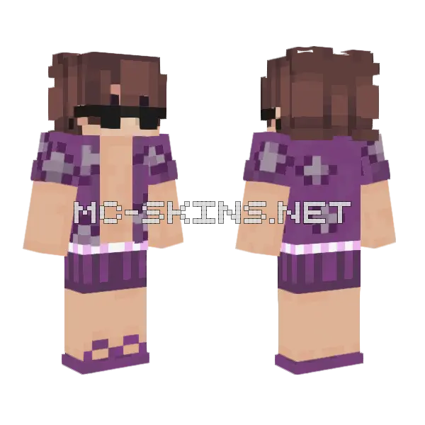Bemch Minecraft skin, front and back