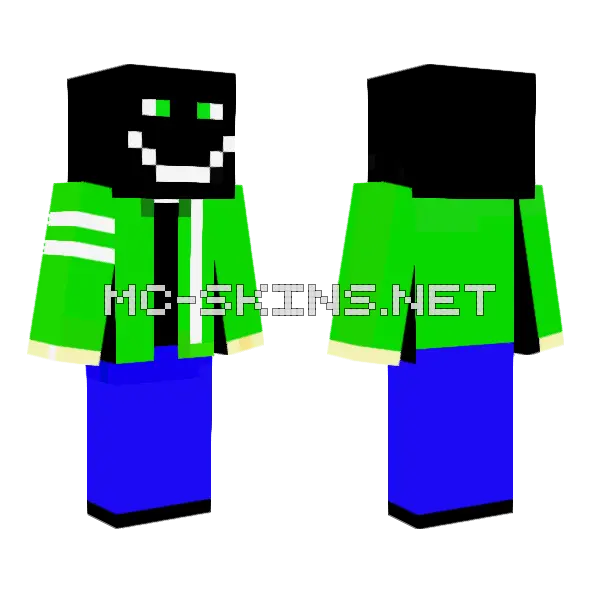 Ben 10 in Hogalla Body Minecraft skin, front and back