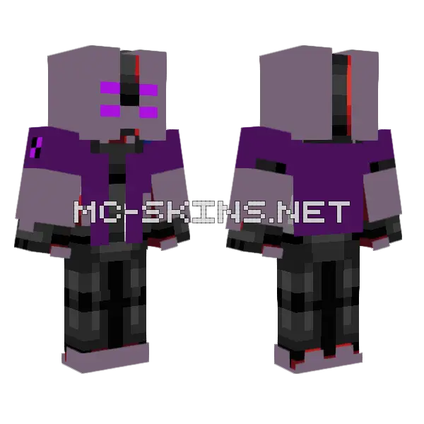 Ben 10 Zarro Minecraft skin, front and back