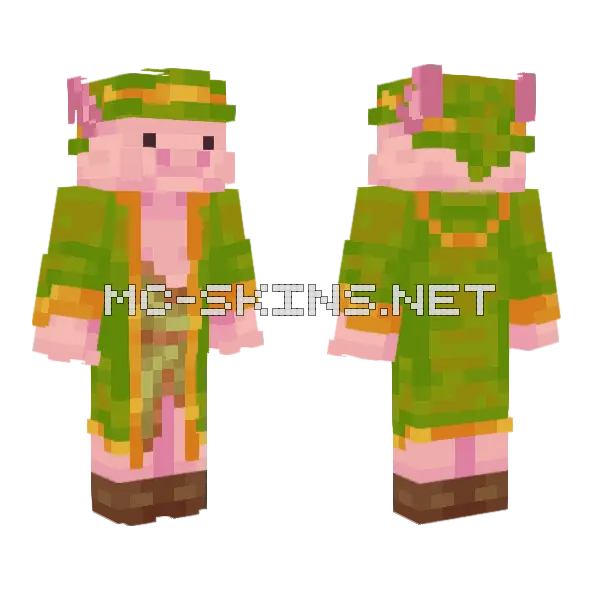 Ben Druid Minecraft skin, front and back