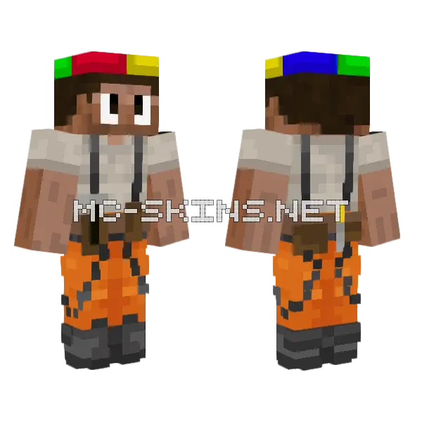 Benjitaa 32 Minecraft skin, front and back