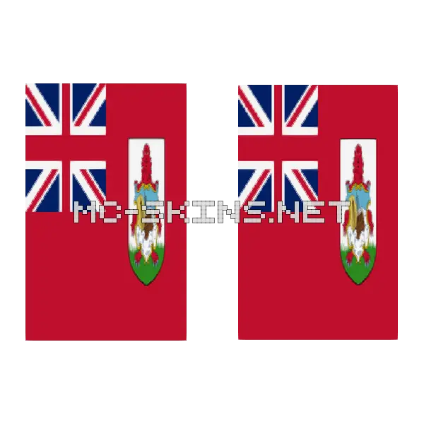 Bermuda Flag cape, outside and lining