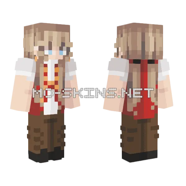 Bern Heidi Minecraft skin, front and back