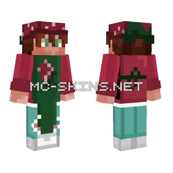 Berrie Boy Minecraft skin, front and back