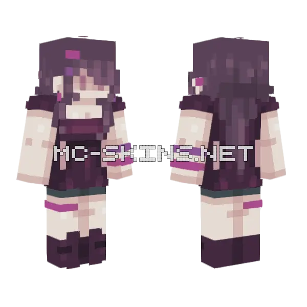 Berry Pop Minecraft skin, front and back