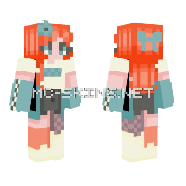 Berry Reshade Minecraft skin, front and back