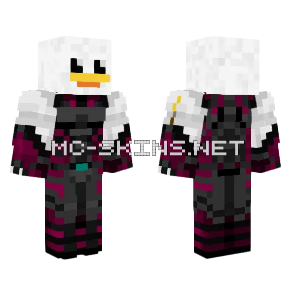 Bersache T7 Minecraft skin, front and back