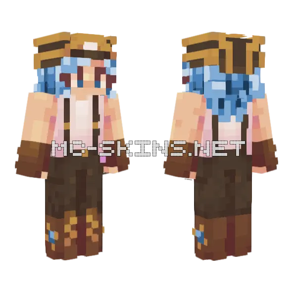 Beryl Tera Minecraft skin, front and back
