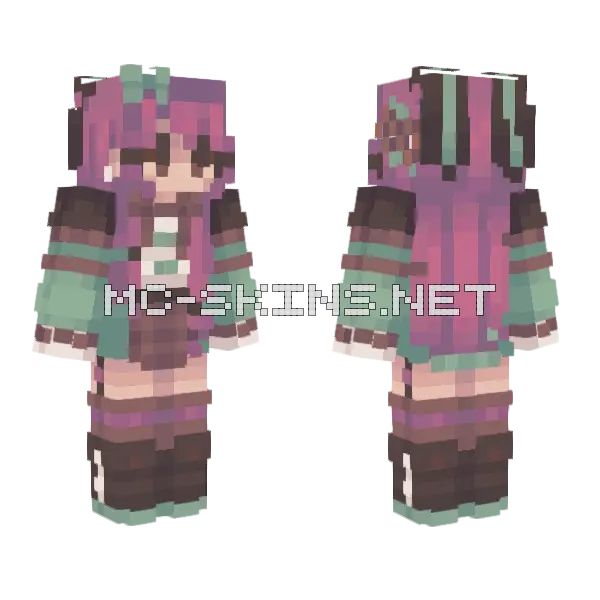 Beside You Minecraft skin, front and back