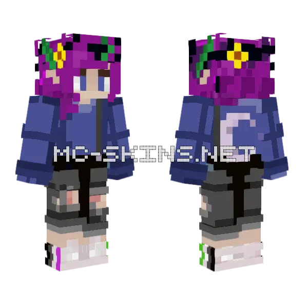 Beth Winter Minecraft skin, front and back