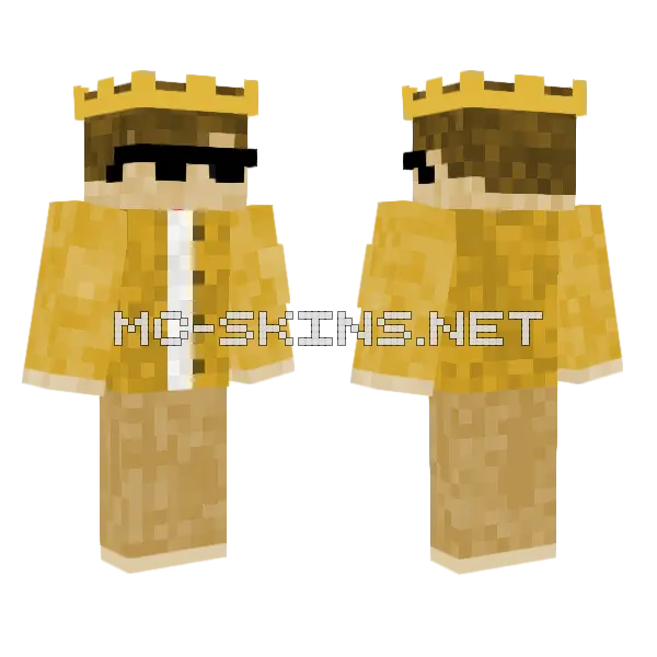 Better Minecraft skin, front and back
