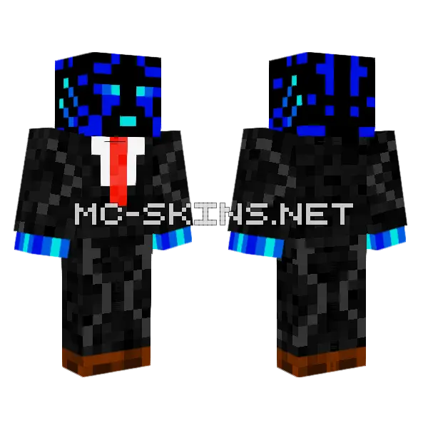 Better Boss Demon Minecraft skin, front and back