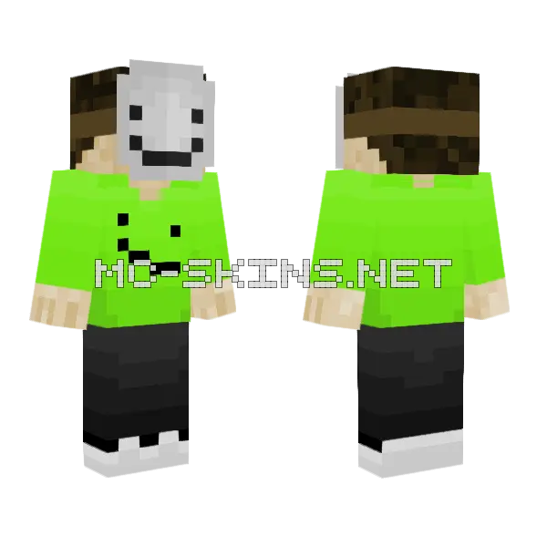 Better Dream Minecraft skin, front and back