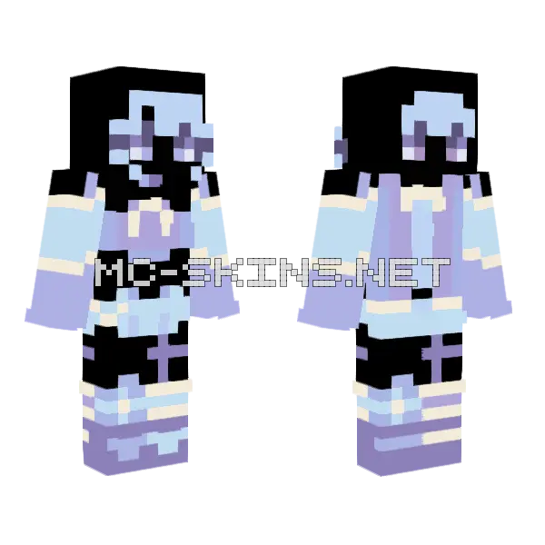 Bewitched Raffle Minecraft skin, front and back