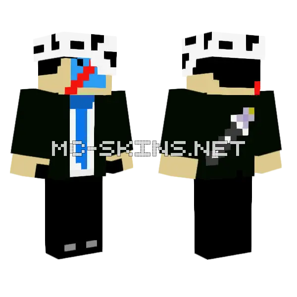 Bftror9 White Suit Minecraft skin, front and back
