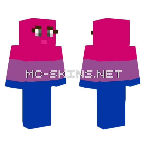 Bi Pride Outfit, front and back