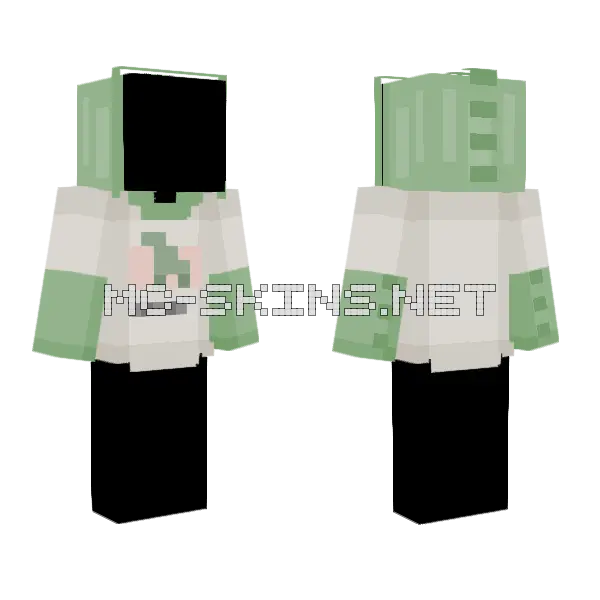 Bib Minecraft skin, front and back