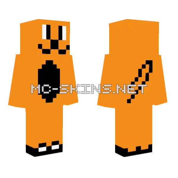 Big Bad Wolf Minecraft skin, front and back