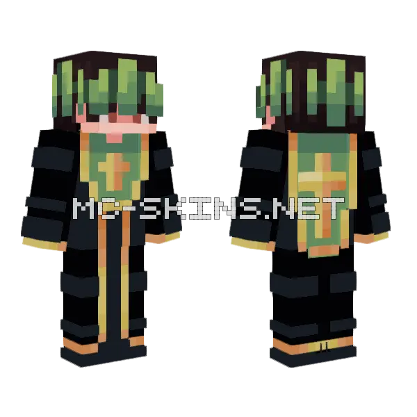 Big Enjo Pop Minecraft skin, front and back