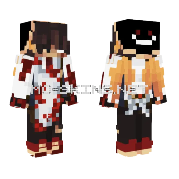 Big Q Minecraft skin, front and back