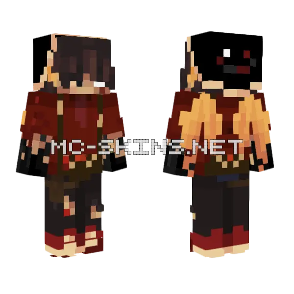 Big Q Minecraft skin, front and back