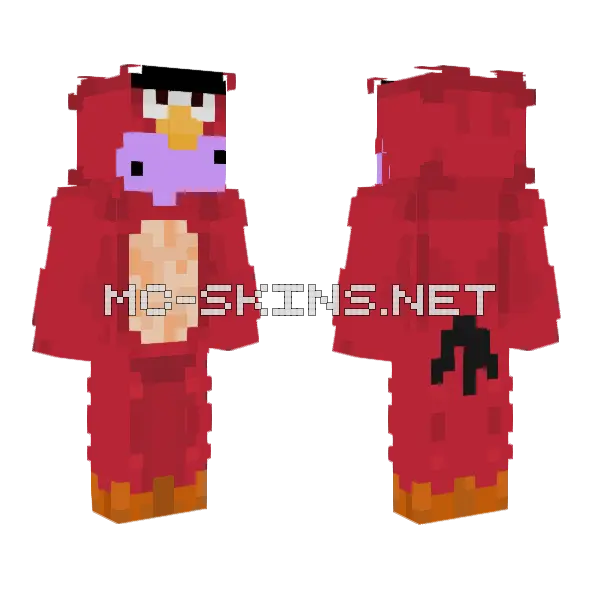 Biggest Bird Onesie V2 Minecraft skin, front and back