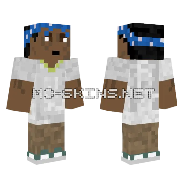 Bigshirt Minecraft skin, front and back