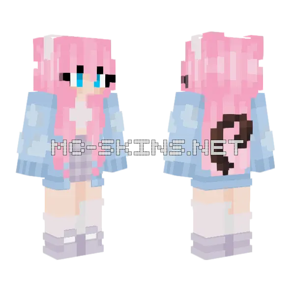 Béijmaksi Girl Minecraft skin, front and back