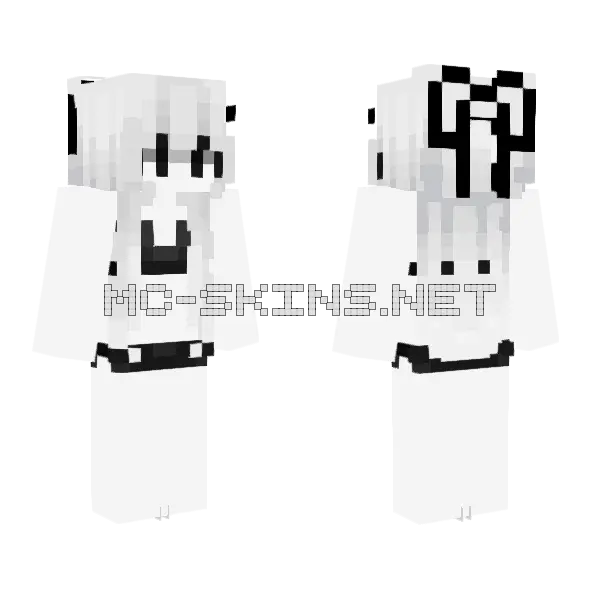 Bikini Minecraft skin, front and back