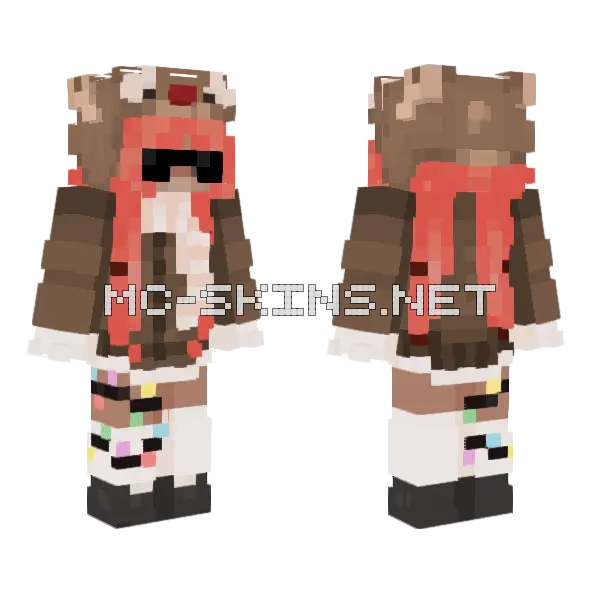 Billy Christmas Minecraft skin, front and back