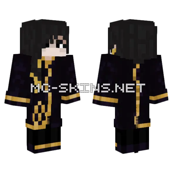 Binah Cloakless Minecraft skin, front and back