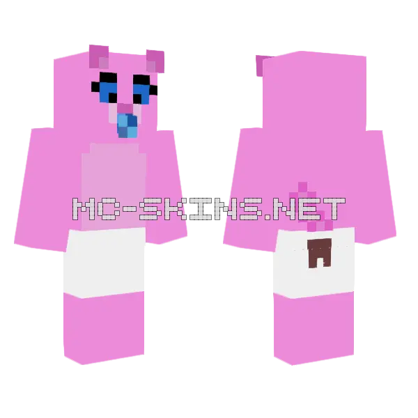 Binky Panky Minecraft skin, front and back