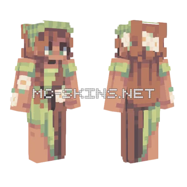 Birch Blossom St Minecraft skin, front and back
