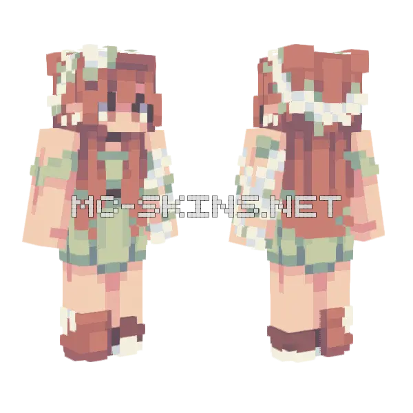 Birch Shade Minecraft skin, front and back