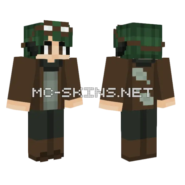 Bird Boi Minecraft skin, front and back