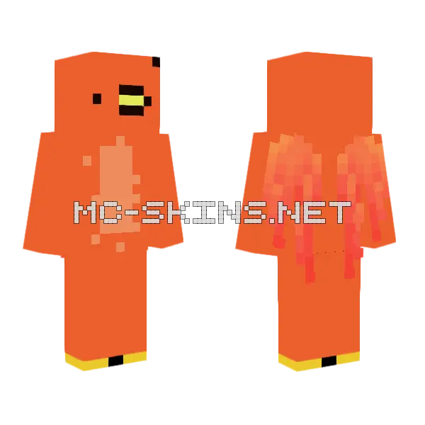 Bird Imp Minecraft skin, front and back