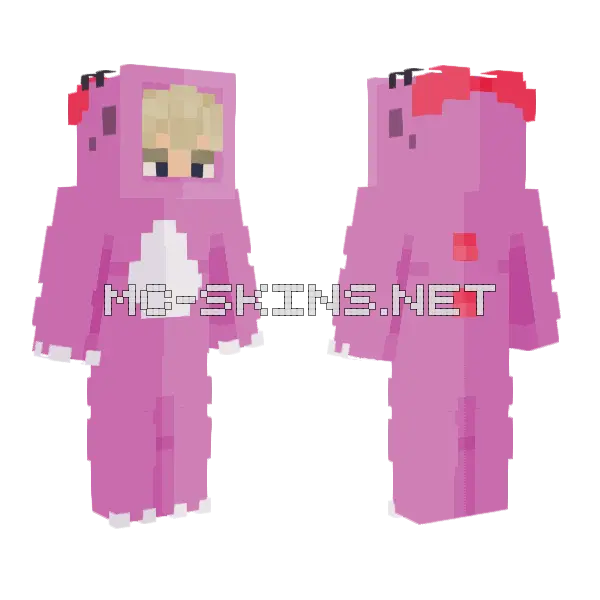 Birdo Alex Minecraft skin, front and back