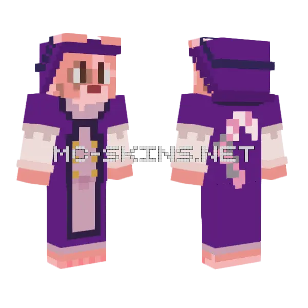 Birthday Boy Minecraft skin, front and back