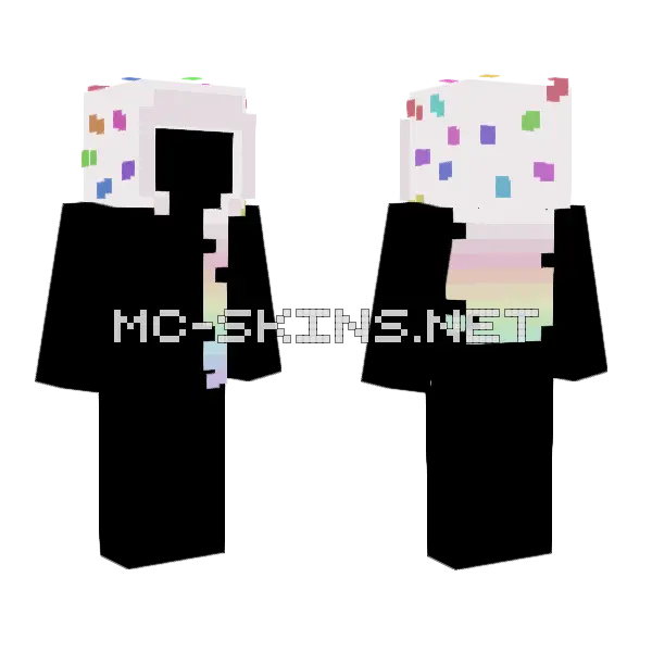 Birthday Cake Skin Minecraft skin, front and back