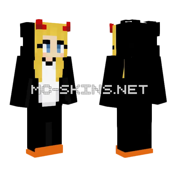 Biyin Pingino 3 Minecraft skin, front and back