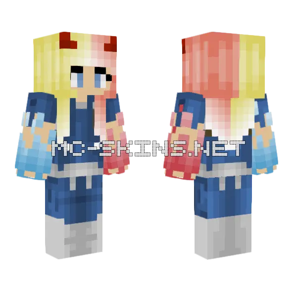 Biyin Todoroki Minecraft skin, front and back