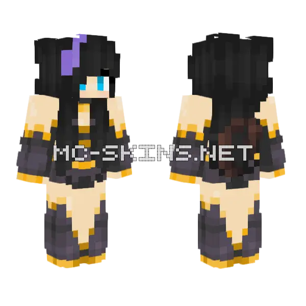 Béjmaksi Girl Minecraft skin, front and back