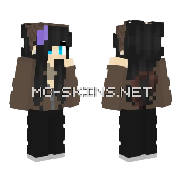 Béjmaksi Girl Minecraft skin, front and back