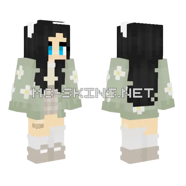 Béjmaksi Girl Minecraft skin, front and back