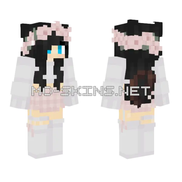 Béjmaksi Girl Minecraft skin, front and back