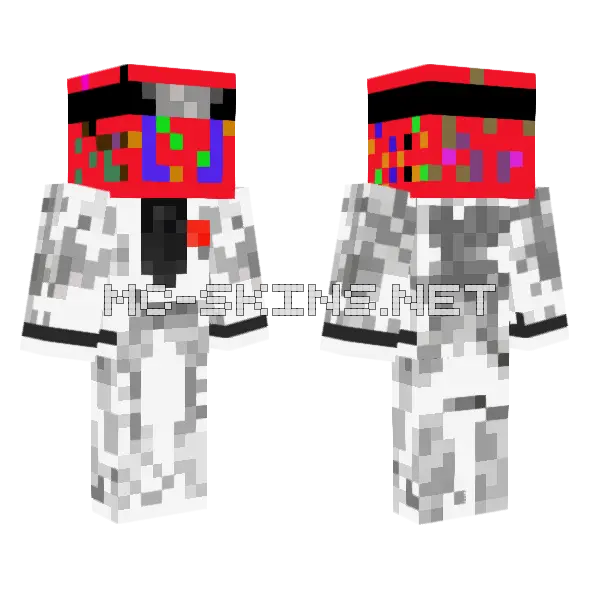 Bk Suit Drip Minecraft skin, front and back