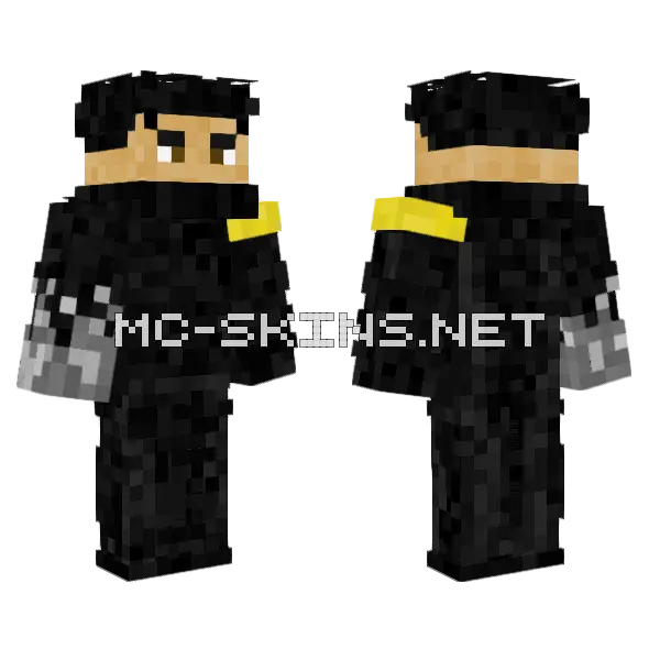 Black And Tan Minecraft skin, front and back