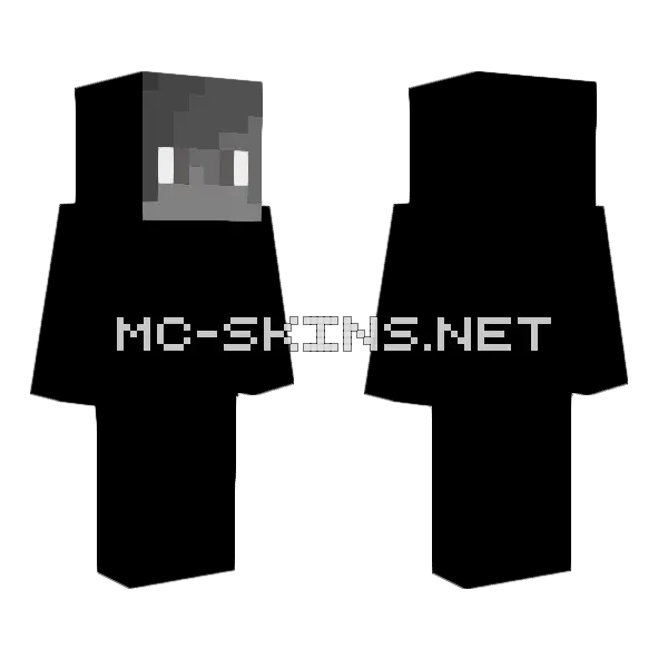 Black and White Checkered Boy Minecraft skin, front and back