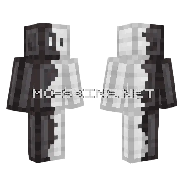Black and White Cow Suit, front and back