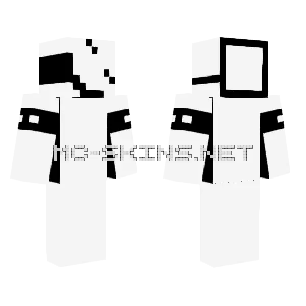 Black and White Geometric Outfit, front and back